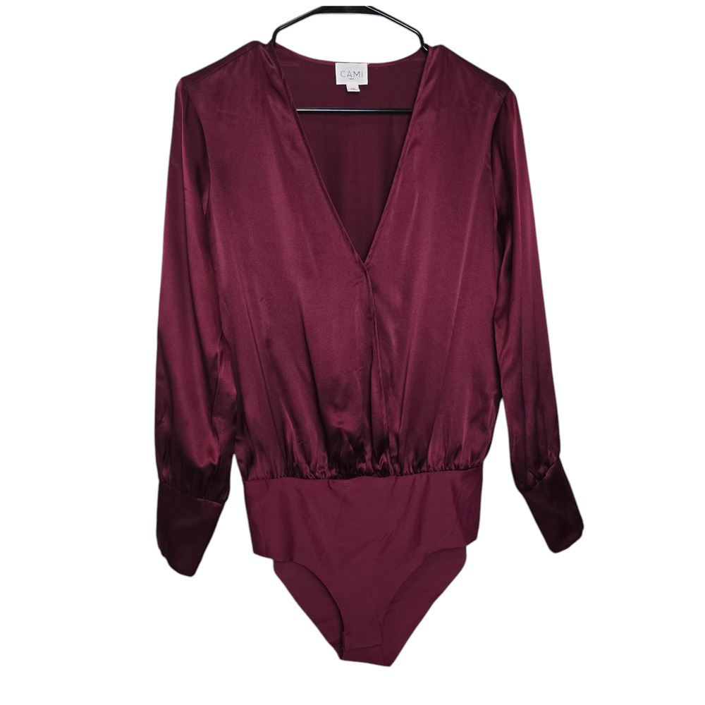 CAMI NYC The Allison Bodysuit in Cherry Red size xs